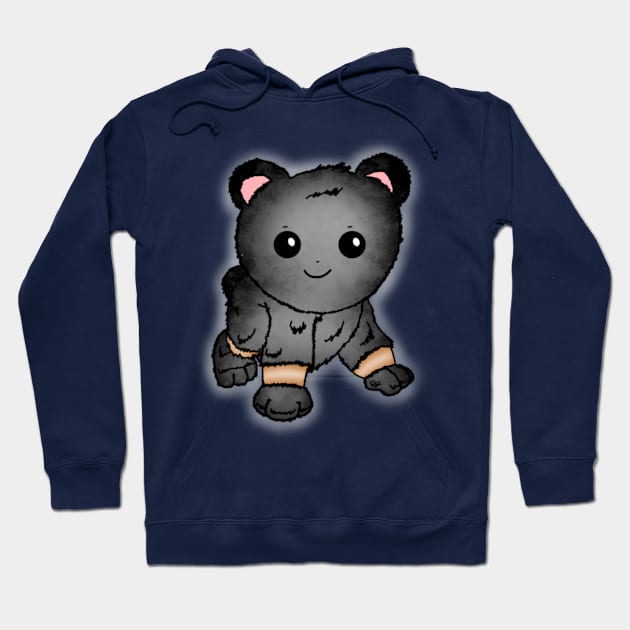 Cute Baby Black Bear Hoodie by JennaBunnies